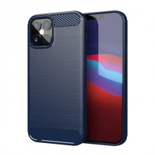 Capa Iphone 12 Pro Max Hurtel Efeito Carbono Azul