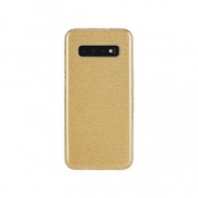 Capa Silicone Oem Samsung Galaxy S10 Plus Traseira Dourado