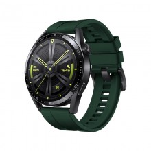 Bracelete One Pulseira De Silicone Para Huawei Watch Gt 3 46 Mm Verde Escuro