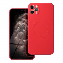 Silicone Mag Cover Case For Iphone 12 Pro Max Red