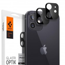 Película Câmera Iphone 12 E 12 Pro Spigen Vidro Temperado Preto
