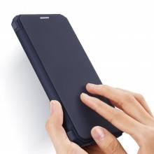 Capa Iphone 12 E 12 Pro Dux Ducis Pele Sintética Livro Azul