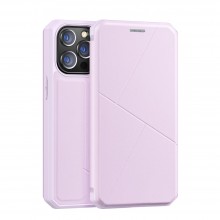 Capa Iphone 13 Pro Dux Ducis Pele Sintética Rosa