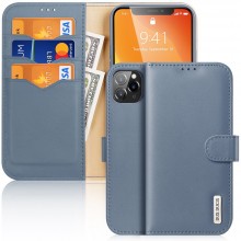 Capa Iphone 11 Pro Dux Ducis Pele Sintética Azul