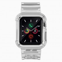Bracelete Apple Watch 4 e 5 e 6 (44Mm) Hurtel Silicone Preto