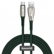 Cabo Baseus Water Drop Usb - Usb Tipo C 66 W (11 V / 6 A) Huawei Supercharge Scp 2 M Verde (Catsd-N06)