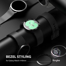 Proteção Ringke Bezel Styling Moldura Anel Envelope Apple Watch 6/5/4 (40Mm) Prata (Aço Inoxidável) (Gw4-40-40)
